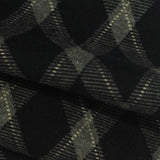 Black Argyle Interlock Knit, Poly-Viscose — photo 1