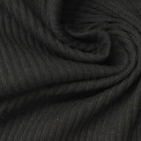 Cotton Stretch Rib Knit Fabric, 270 gsm, 125 cm — Grey — photo 1