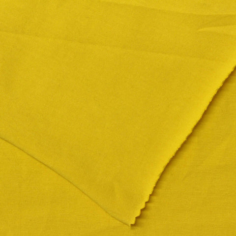 Cotton Stretch Jersey Knit Fabric, 200 gsm, 158 cm — Yellow