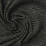 Dark Grey Marl Rib Knit, Poly-Viscose, 250 gsm — photo 1
