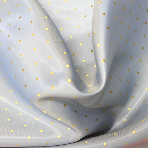 Gold Dots Jacquard, Poly-Viscose