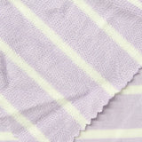 Light Purple Stripes French Terry, Viscose — photo 1
