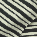 Black Horizontal-Stripe Fleece, Cotton — photo 1
