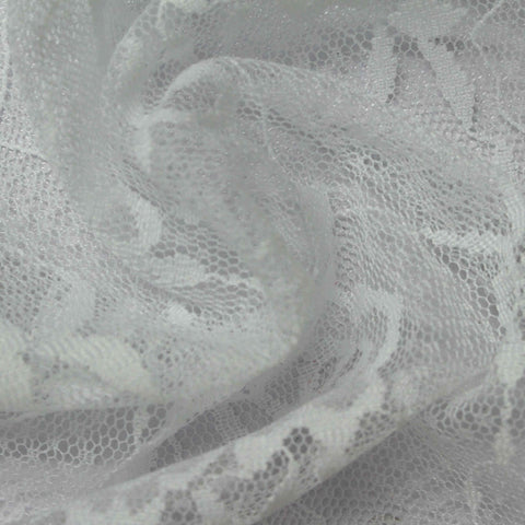 Light Grey Floral Mesh