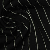 White Vertical-Pinstripe Jacquard, Poly-Viscose — photo 1