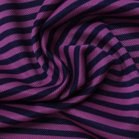 Purple Stripes Jersey Knit