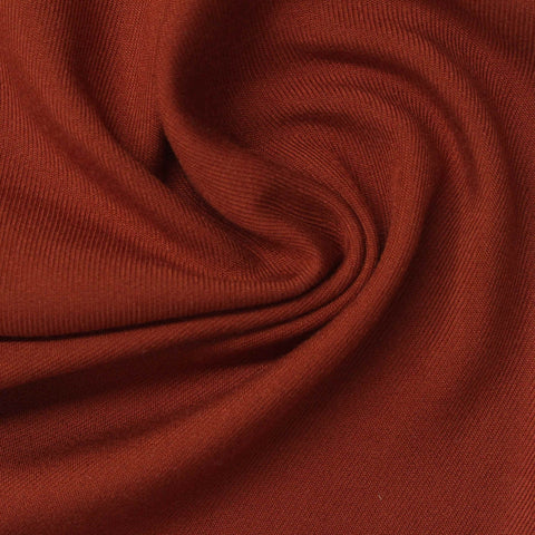 100% Viscose Interlock Knit Fabric, 145 gsm, 145 cm — Brown