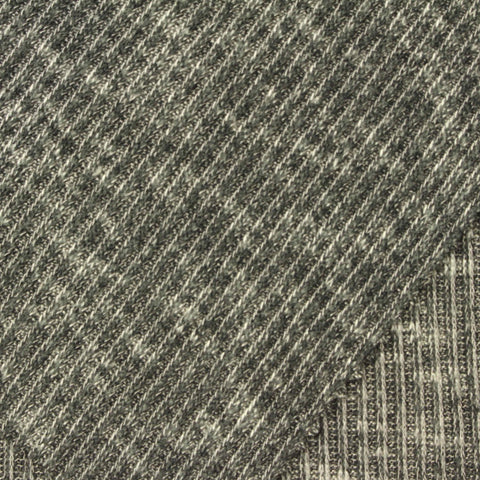 Dark Grey Marl Rib Knit, Viscose-Poly, 280 gsm, 175 cm