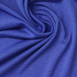 Striped 100% Polyester Jersey Knit Fabric, 180 gsm, 165 cm — Blue — photo 1