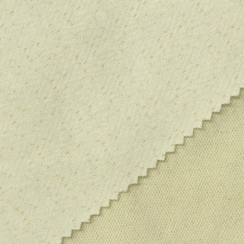 Pale Yellow Knit, Poly-Cotton