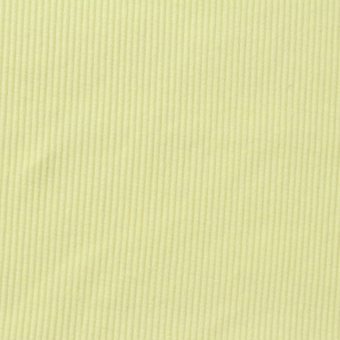 Cotton Polyester Stretch Rib Knit Fabric, 190 gsm, 140 cm — Yellow
