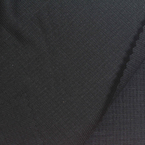 Black Textured Crepe, Poly-Viscose