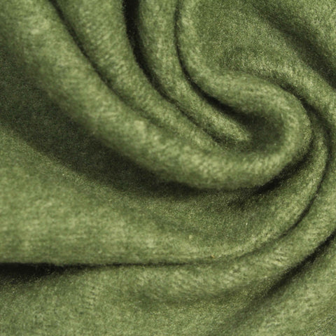 Green Heather French Terry, Polyester
