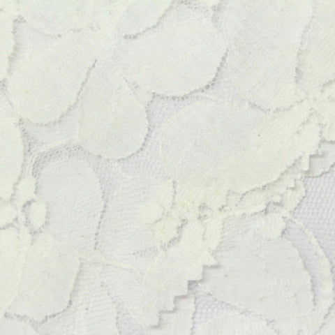 White Floral Lace, Cotton-Nylon