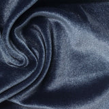 Polyester Stretch Velvet Fabric, 240 gsm, 150 cm — Navy — photo 1