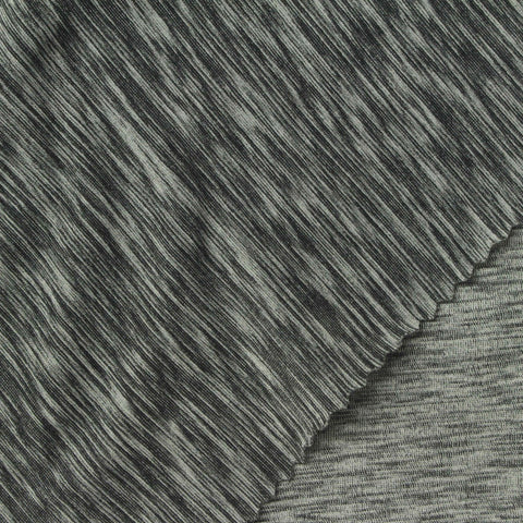 Grey Marl Jersey Knit, Polyester, 210 gsm