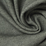 Heathered Grey Marl Rib Knit, Viscose-Poly, 360 gsm — photo 1