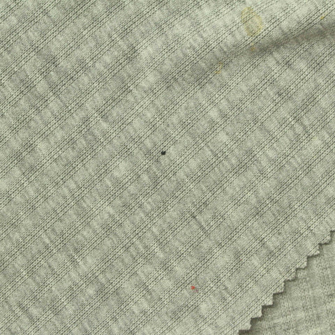 Light Grey-Green Marl Rib Knit, Poly-Viscose