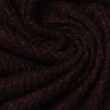 Dark Red Marl Waffle Knit, Polyester — photo 1