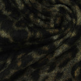 Dark Brown Leopard Jersey Knit, Polyester — photo 1
