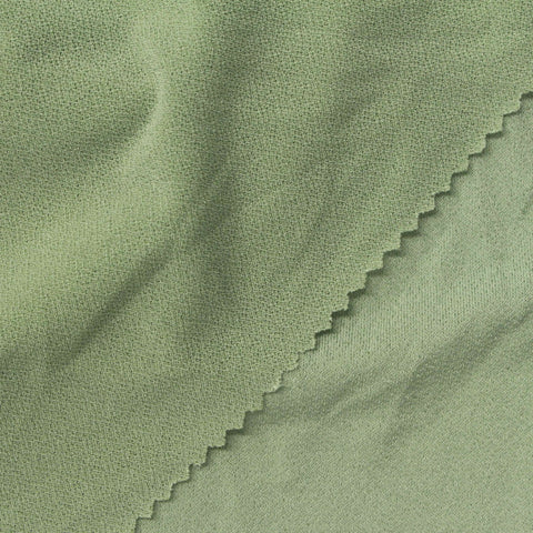 Polyester Stretch ITY Knit Fabric, 200 gsm, 167 cm — Green