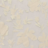 Cream Tone-on-Tone Floral Knit, Viscose — photo 1