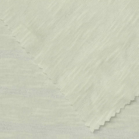 Grey Horizontal-Stripe Rib Knit, Cotton-Poly, 160 gsm, 160 cm
