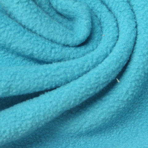 100% Polyester Fleece Fabric, 200 gsm, 165 cm — Blue