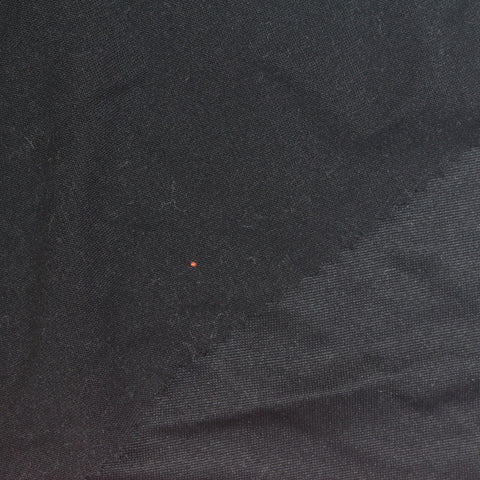 Brushed Polyester Stretch Milk Silk Knit Fabric, 140 gsm, 165 cm — Black
