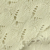 Cream Openwork-Leaf Chunky Knit, Poly-Cotton — photo 1