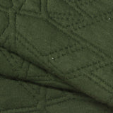 Dark Green Tone-on-Tone Jacquard, Poly-Cotton, 400 gsm — photo 1