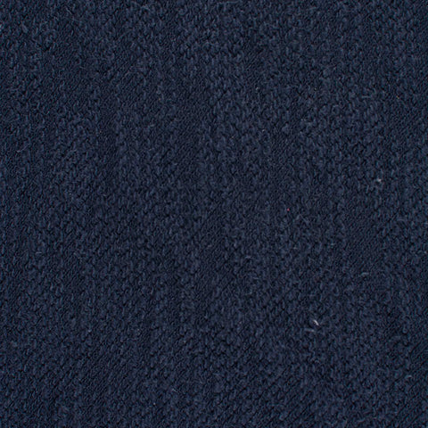 Slub Polyester Cotton French Terry Fabric, 300 gsm, 172 cm — Navy