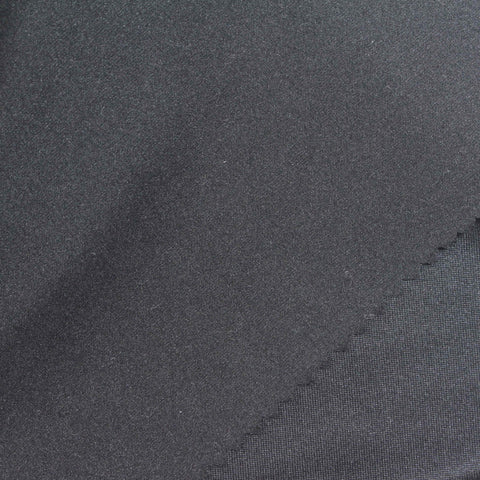 Brushed Polyester Stretch Milk Silk Knit Fabric, 170 gsm, 160 cm — Navy, ref EF-268781
