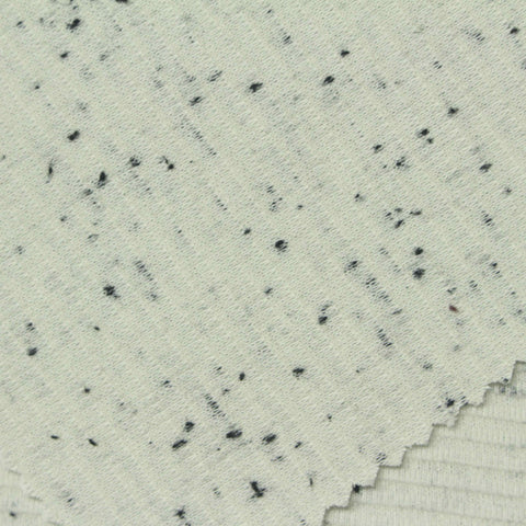 White Marl Knit, Polyester, 320 gsm