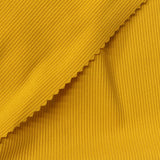 Nylon Stretch Rib Knit Fabric, 260 gsm, 150 cm — Yellow — photo 1