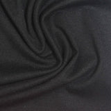 Tencel Lyocell Wool Stretch Rib Knit Fabric, 205 gsm, 150 cm — Black — photo 1