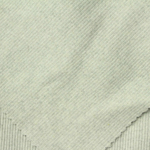 Light Grey-Green Marl Rib Knit