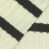 Off-White Horizontal-Stripe Rib Knit, Cotton-Poly — photo 1