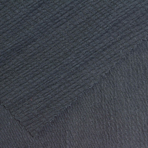 Dark Grey Marl Crepe, Polyester, 180 gsm