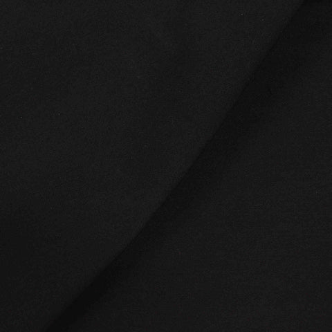 Viscose Nylon Stretch Bengaline Fabric, 260 gsm — Black
