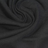 Cotton Stretch French Terry Fabric, 245 gsm, 180 cm — Black — photo 1
