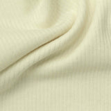 Polyester Viscose Blend Stretch Rib Knit Fabric, 280 gsm, 165 cm — Khaki — photo 1