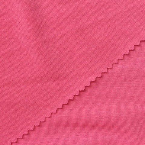 Polyester Modal Stretch Jersey Knit Fabric, 151 gsm, 162 cm — Pink