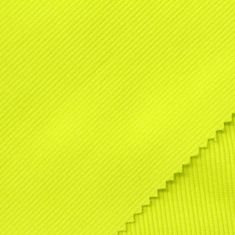 Cotton Stretch Rib Knit Fabric, 400 gsm, 142 cm — Green
