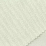 Slub Cotton Polyester French Terry Fabric, 270 gsm, 180 cm — White — photo 1