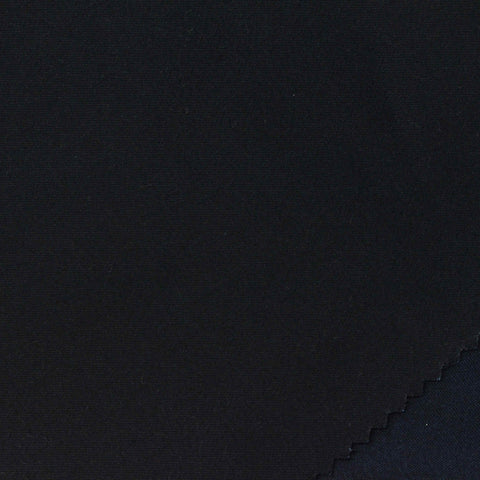 Cotton Polyester Stretch Sateen Fabric, 195 gsm, 146 cm — Navy
