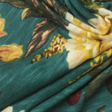 Yellow Floral Jersey Knit, Cotton-Modal — photo 1