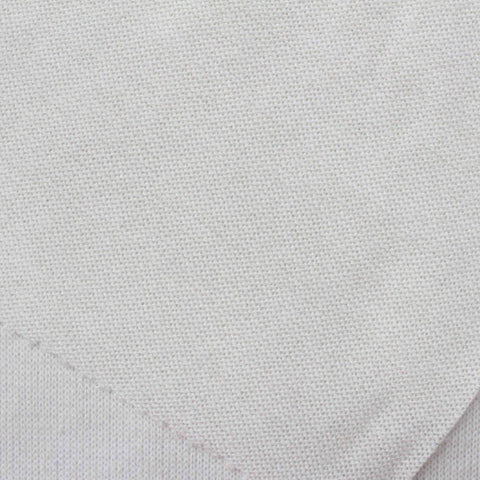Polyester Cotton Stretch Chunky Knit Fabric, 190 gsm, 150 cm — White