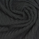 Slub Polyester Stretch Rib Knit Fabric, 325 gsm, 105 cm — Grey — photo 1