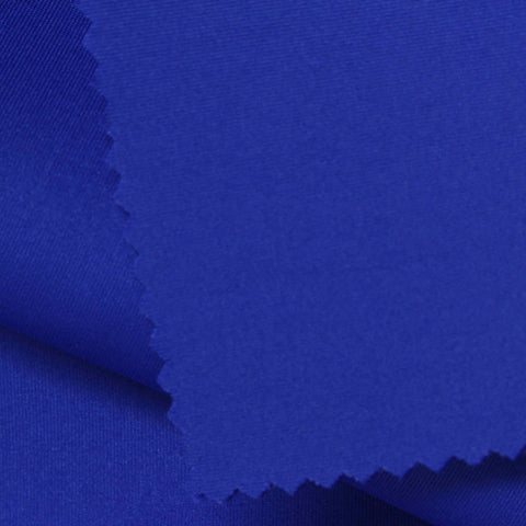 Polyester Stretch Scuba Knit Fabric, 430 gsm, 156 cm — Blue